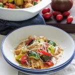 Chicken & Summer Vegetable Saute promises all of Summer's great tastes in one dish. | low carb, gluten-free, paleo, keto | lowcarbmaven.com