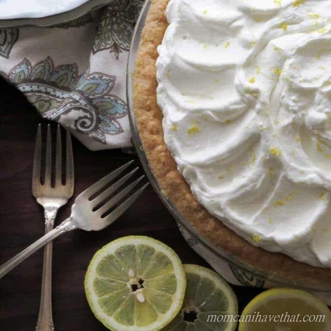 Gluten- Free Low Carb Lemon Curd Pie