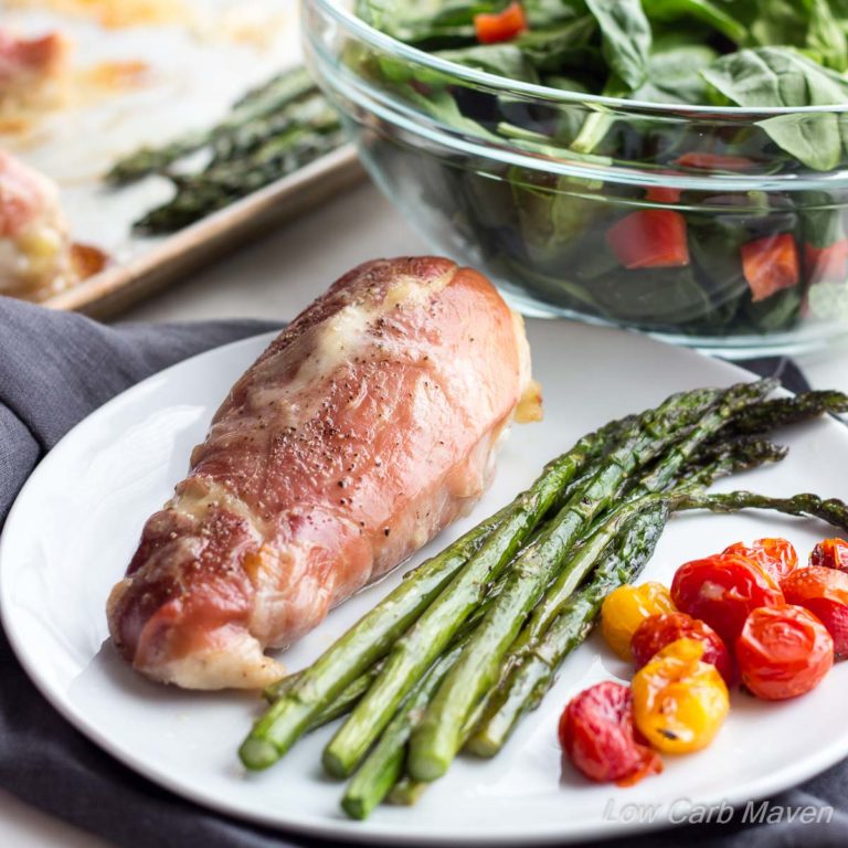 Prosciutto Wrapped Chicken (Sheet Pan Dinner) Low Carb Maven