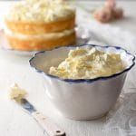 French Buttercream Sugar Free Frosting - a silky frosting perfect for low carb keto diets