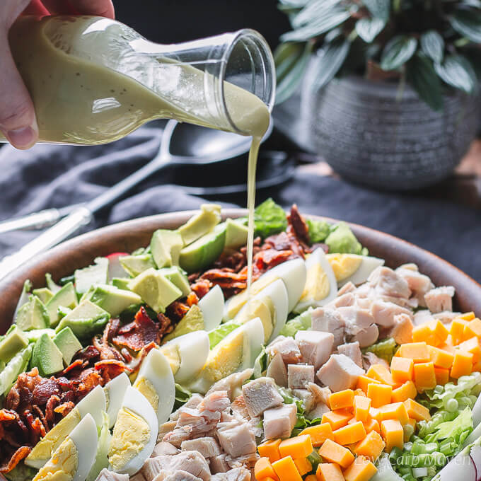 what dressing goes with cobb salad for dinner Cobb Salad with Ranch Dressing