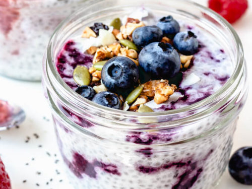 Creamy dairy-free keto coconut chia pudding