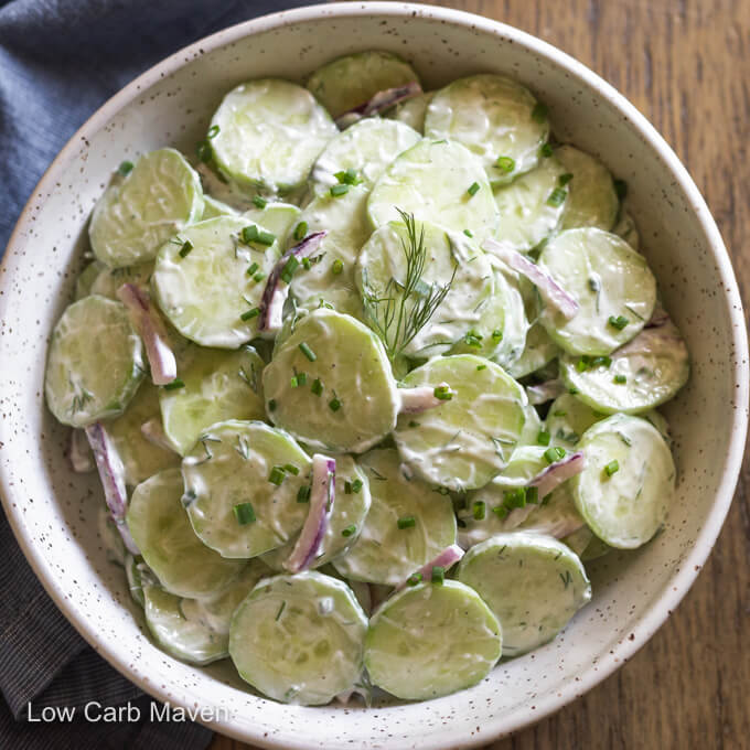 Keto Cucumber Salad
